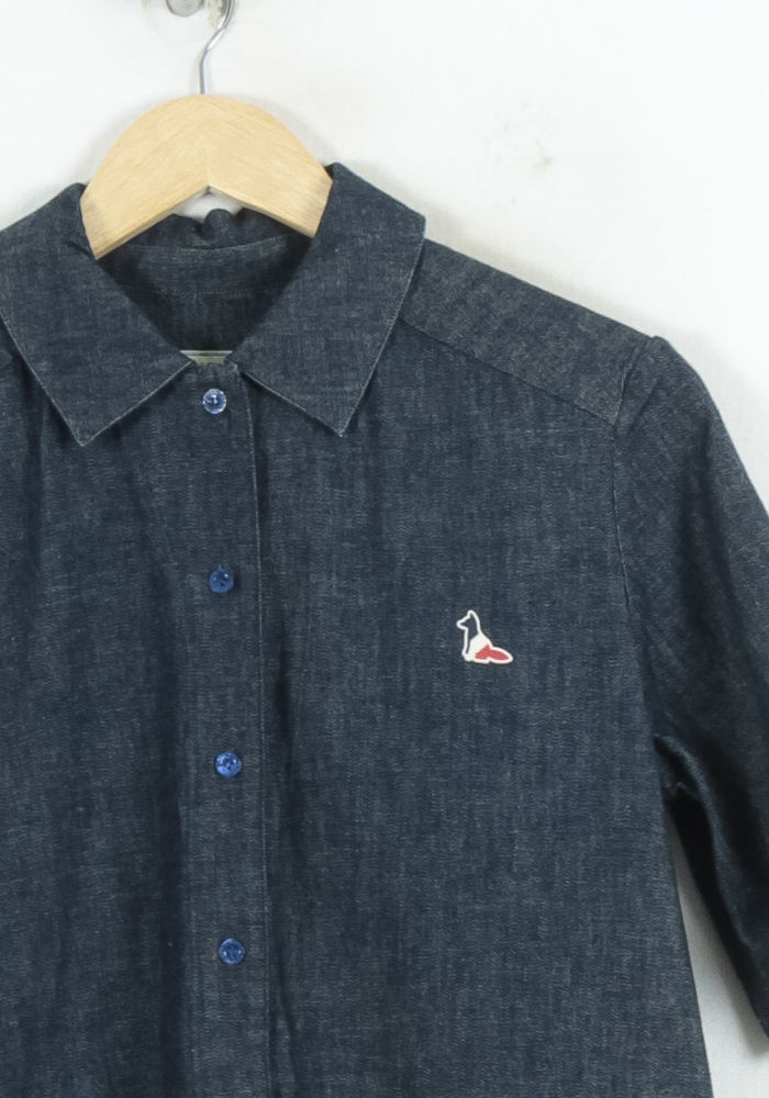 Robe Chemise Bleue - Taille S/36 de la marque Maison Kitsuné | PARAD81222 - Vendu par Paradigme - Image 3