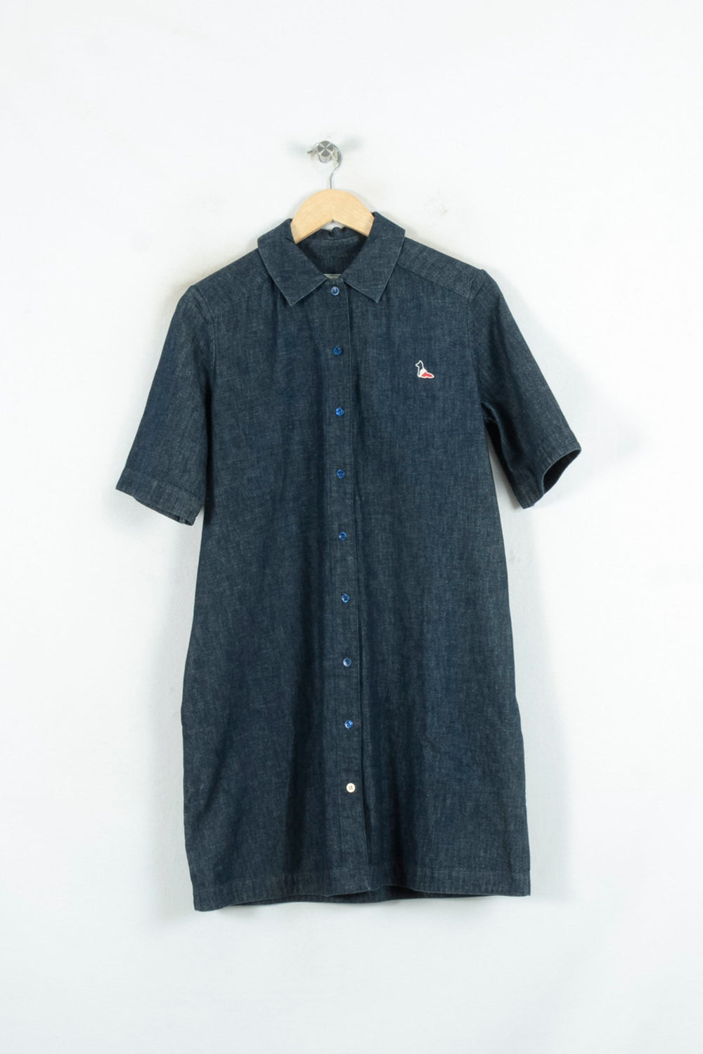 Robe Chemise Bleue - Taille S/36 de la marque Maison Kitsuné | PARAD81222 - Vendu par Paradigme - Image 2