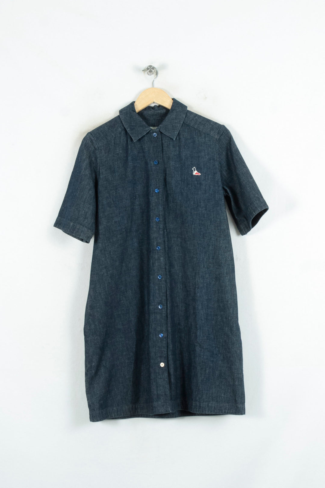 Robe Chemise Bleue - Taille S/36 de la marque Maison Kitsuné | PARAD81222 - Vendu par Paradigme - Image 2
