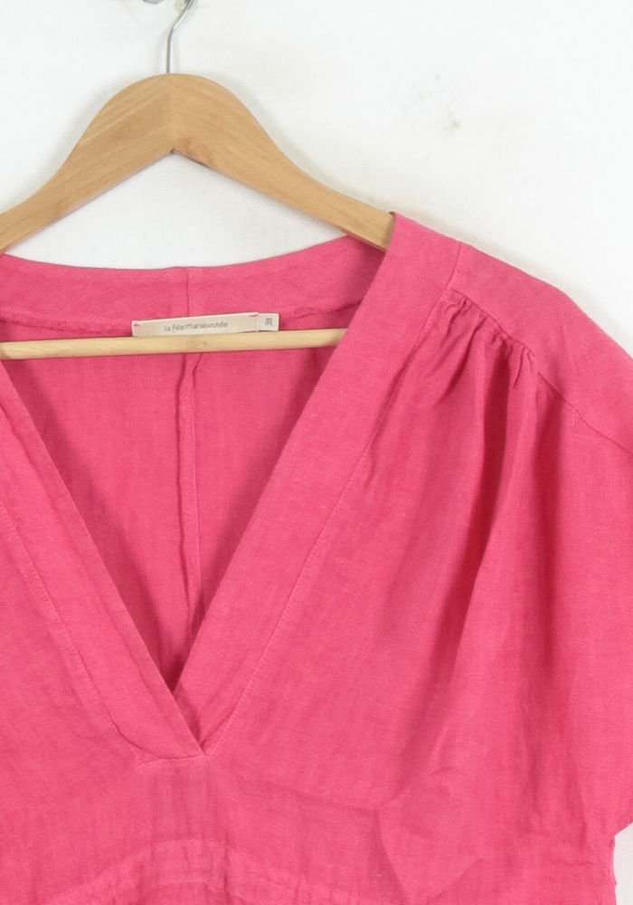 Robe Rose - Taille M/38 de la marque La Fée Maraboutée | PARAD81223 - Vendu par Paradigme - Image 3