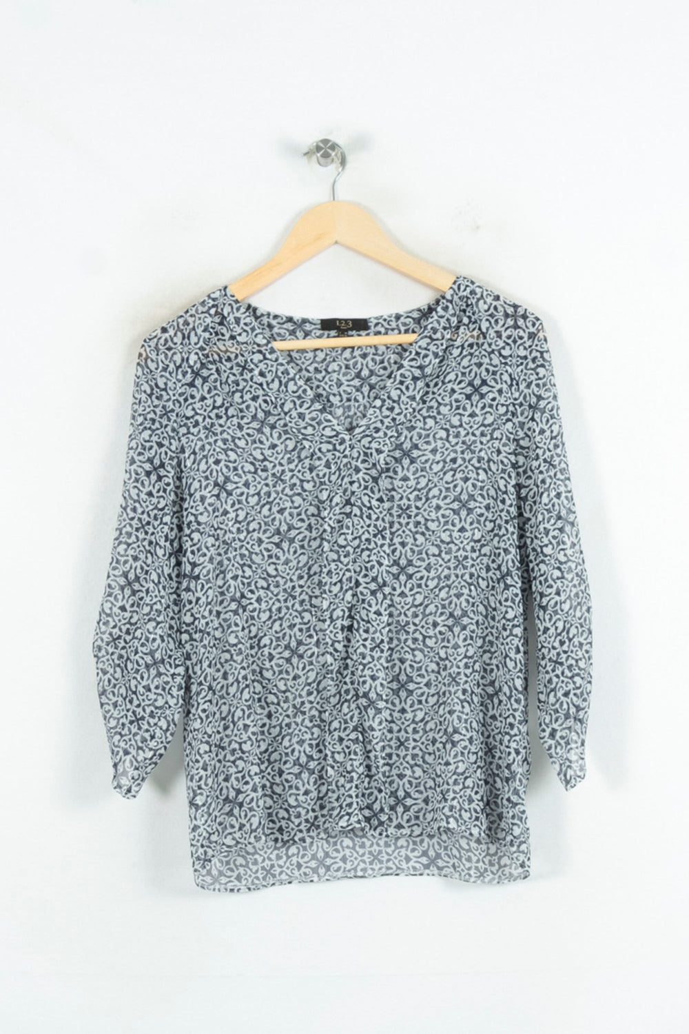 Blouse Bleue et Blanche - Taille M/38 de la marque Maison 123 | PARAD81228 - Vendu par Paradigme - Image 2