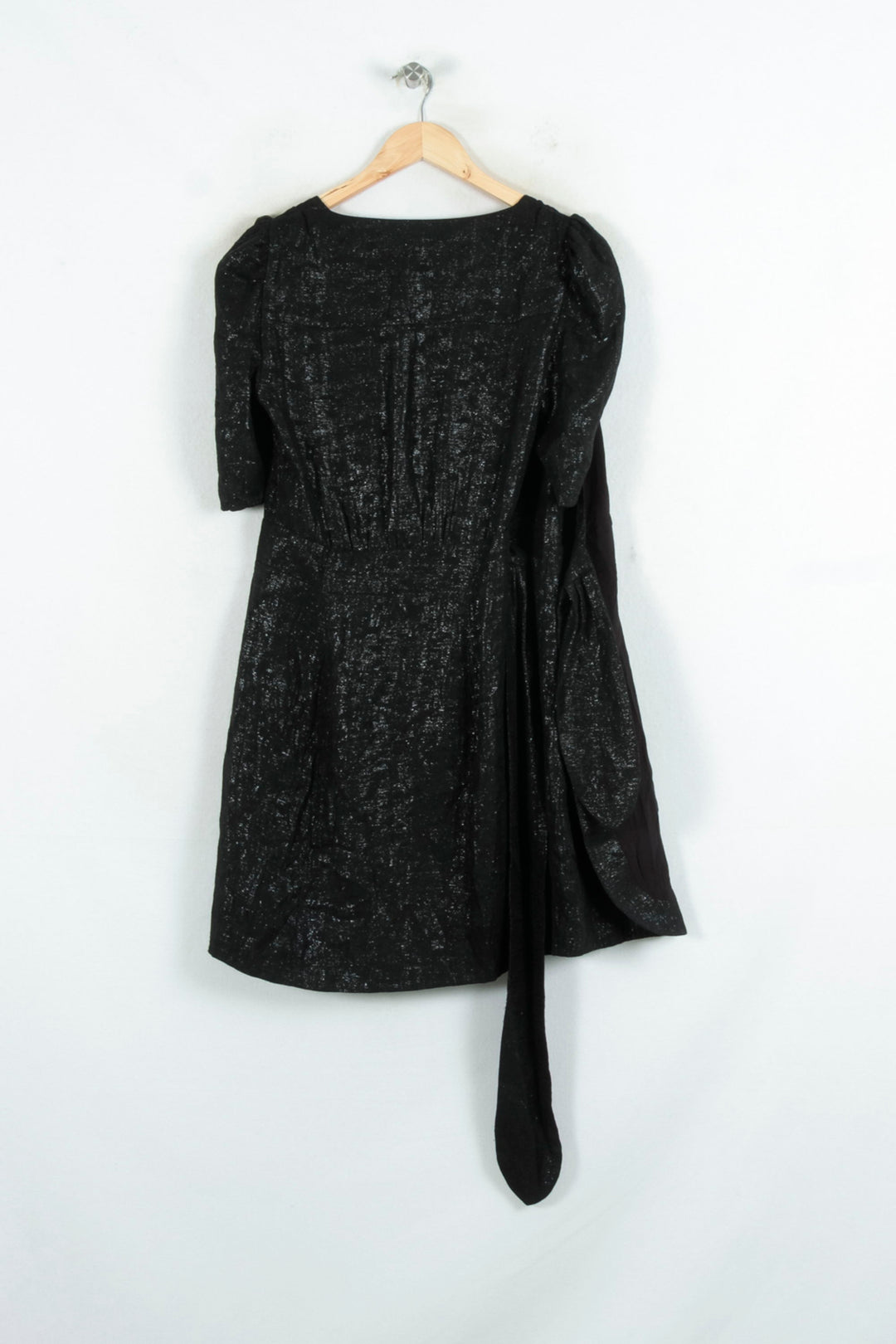Robe Portefeuille Noire - Taille S/36 de la marque Sézane | PARAD81233 - Vendu par Paradigme - Image 4