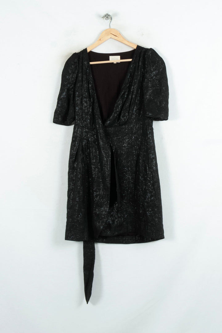 Robe Portefeuille Noire - Taille S/36 de la marque Sézane | PARAD81233 - Vendu par Paradigme - Image 2