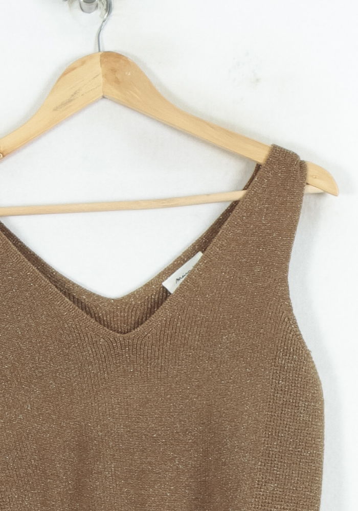 Débardeur Marron - Taille S/36 de la marque Maison 123 | PARAD81239 - Vendu par Paradigme - Image 3