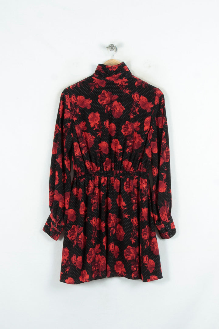 Robe Courte Noire et Rouge - Taille S/36 de la marque The Kooples | PARAD81243 - Vendu par Paradigme - Image 4