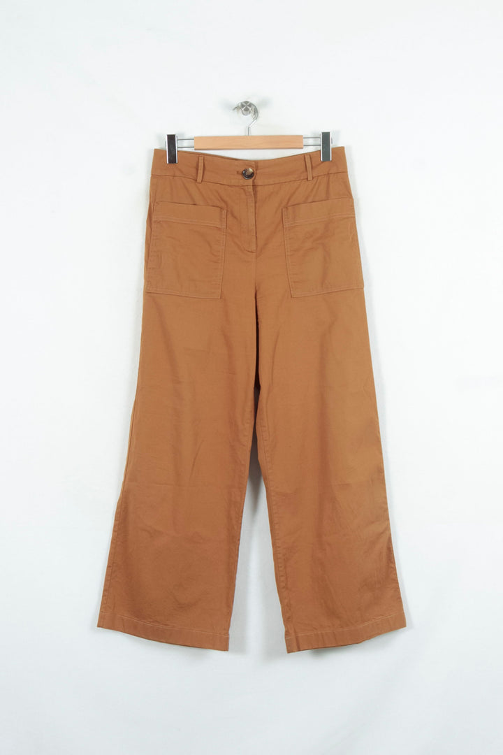 Pantalon Large Marron - Taille XL/42 de la marque La Fée Maraboutée | PARAD81246 - Vendu par Paradigme - Image 2