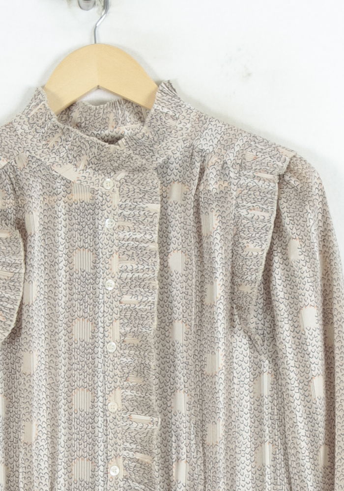 Robe Midi Beige et Blanc - Taille M/38 de la marque ba&sh | PARAD81250 - Vendu par Paradigme - Image 3