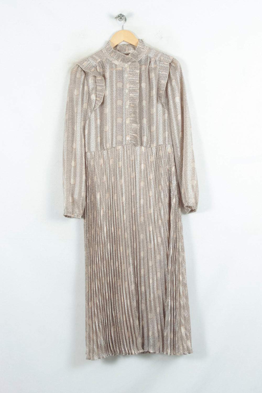 Robe Midi Beige et Blanc - Taille M/38 de la marque ba&sh | PARAD81250 - Vendu par Paradigme - Image 2