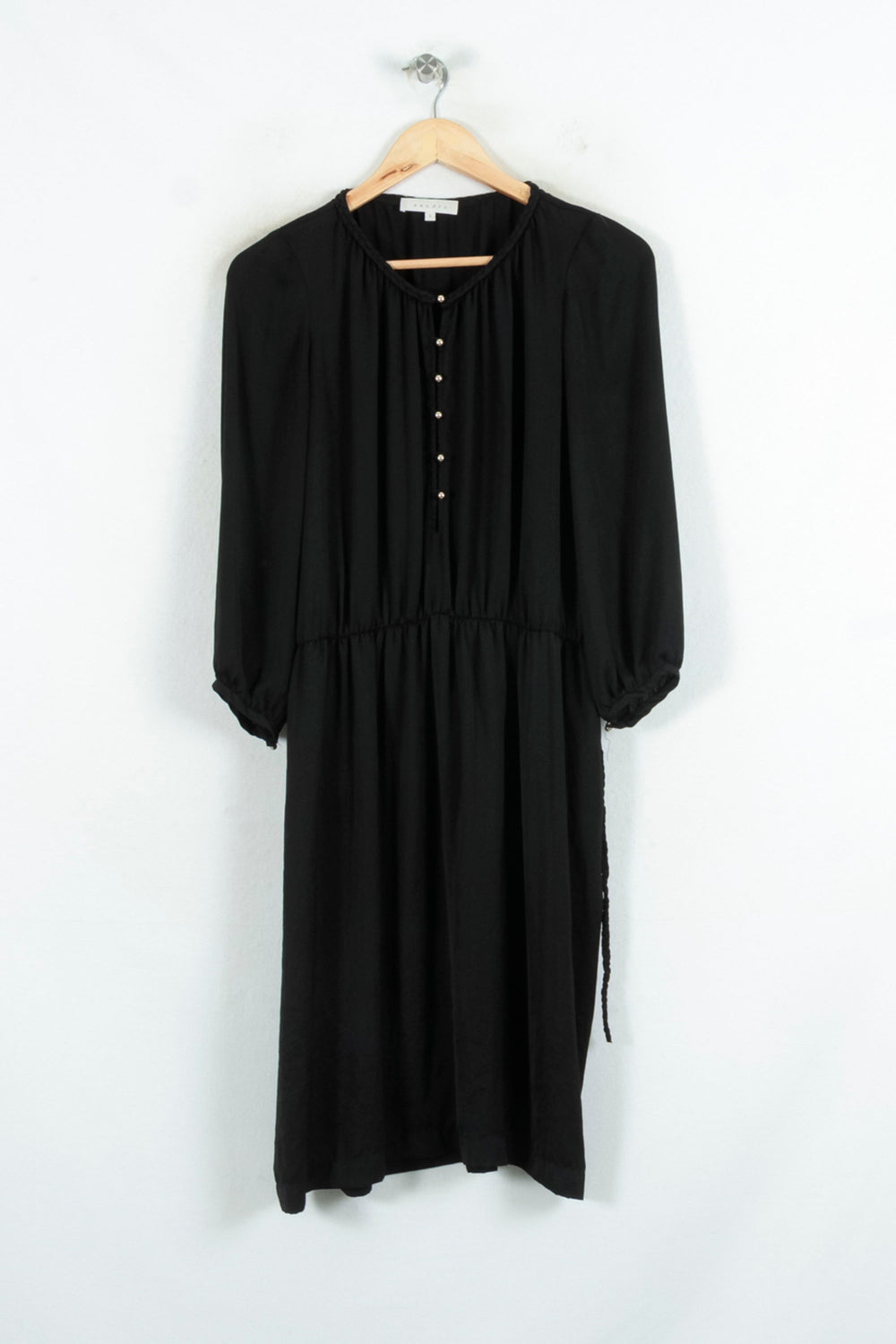 Robe Midi Noire - Taille M/38 de la marque Sandro | PARAD81257 - Vendu par Paradigme - Image 2
