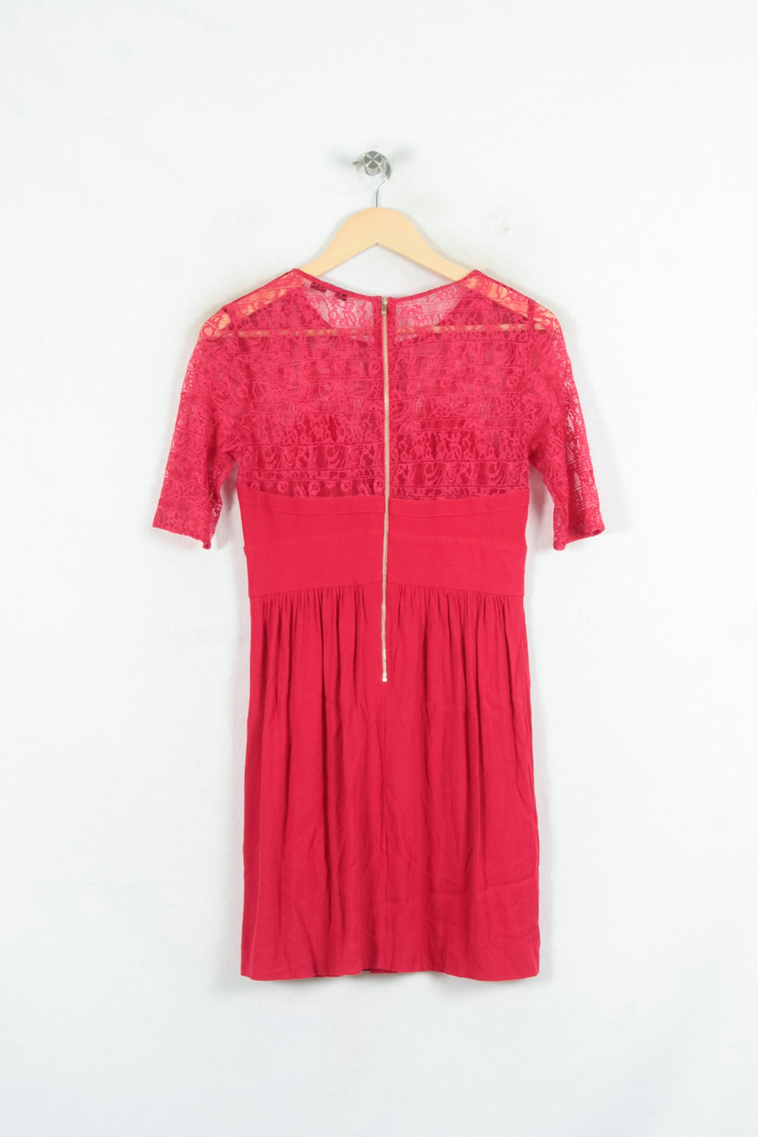 Robe Courte Rouge - Taille S/36 de la marque Sandro | PARAD81258 - Vendu par Paradigme - Image 4
