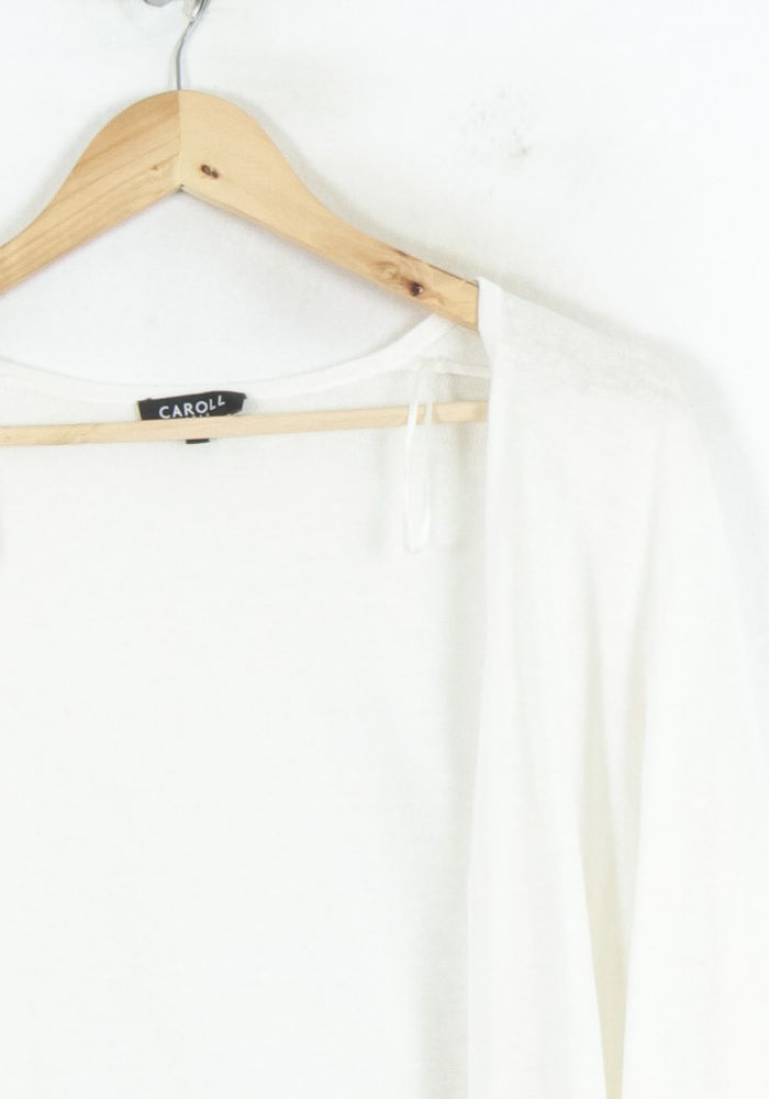 Cardigan Blanc - Taille L/40 de la marque Caroll | PARAD81265 - Vendu par Paradigme - Image 3