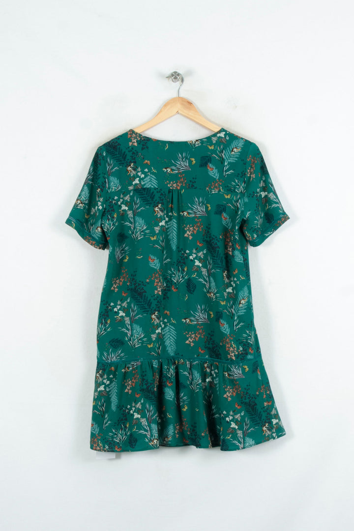 Robe Fleurie Verte - Taille M/38 de la marque One Step | PARAD81267 - Vendu par Paradigme - Image 4