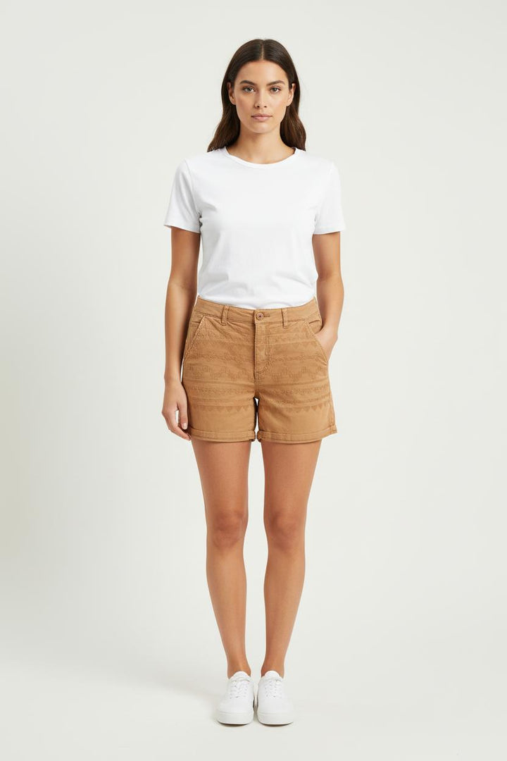 Short Marron - Taille M/38 de la marque IKKS | PARAD81282 - Vendu par Paradigme - Image 1