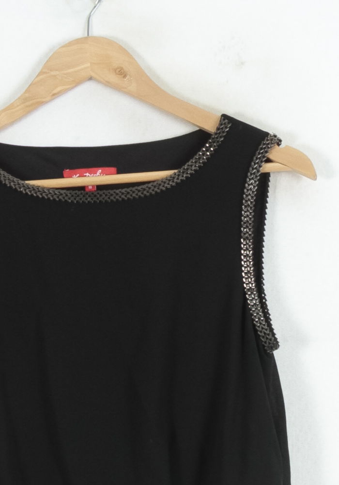 Robe Plissée Noire - Taille S/36 de la marque Derhy | PARAD81290 - Vendu par Paradigme - Image 3