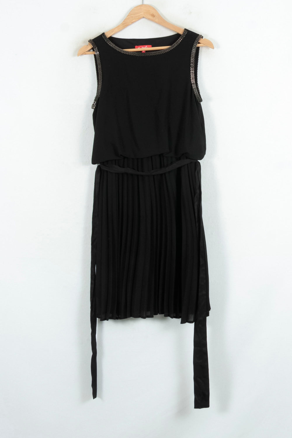 Robe Plissée Noire - Taille S/36 de la marque Derhy | PARAD81290 - Vendu par Paradigme - Image 2