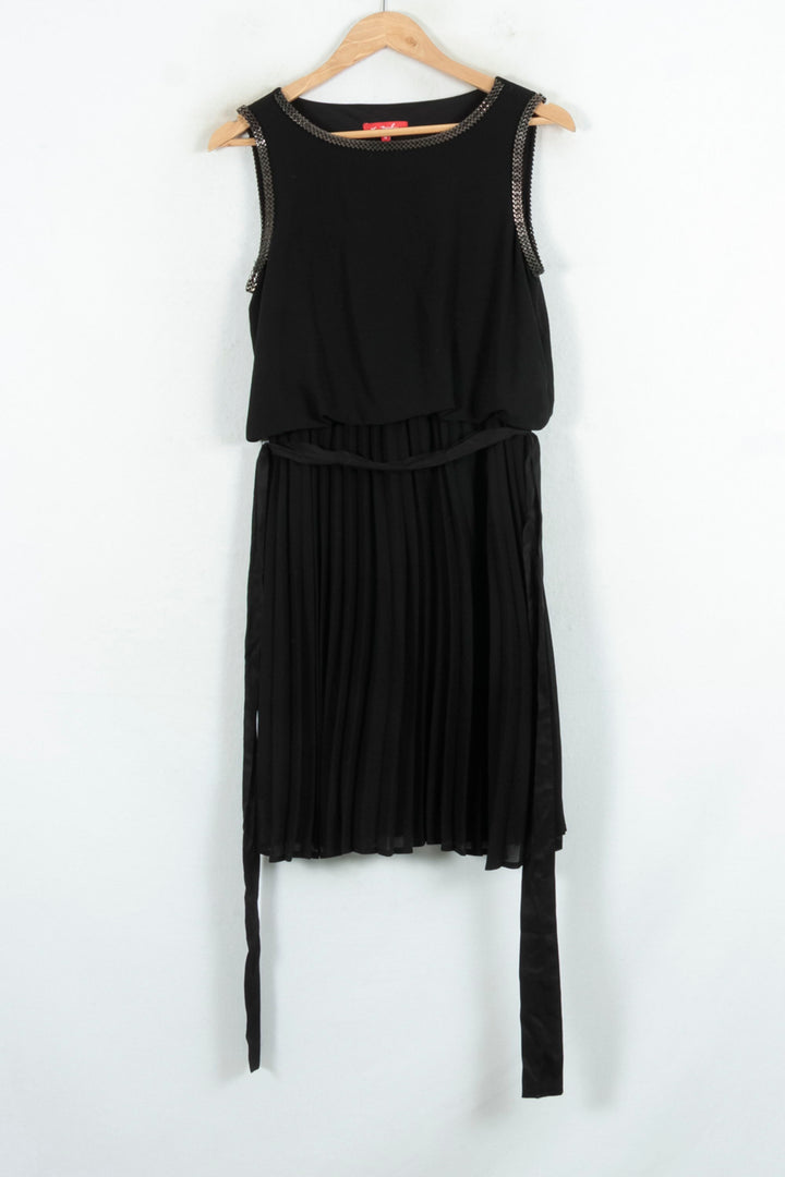Robe Plissée Noire - Taille S/36 de la marque Derhy | PARAD81290 - Vendu par Paradigme - Image 2