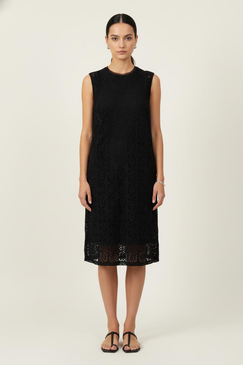 Robe Droite Noire - Taille S/36 de la marque Suncoo | PARAD81291 - Vendu par Paradigme - Image 1