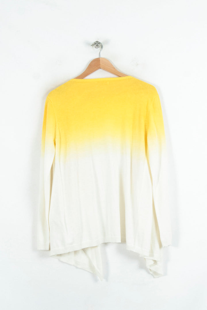 Cardigan Jaune et Blanc - Taille M/38 de la marque La Petite Etoile | PARAD81305 - Vendu par Paradigme - Image 4