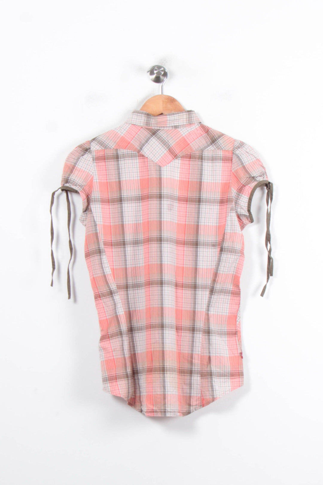 Chemise à Carreaux Rose et Beige - Taille S/36 de la marque Levi's | PARAD81318 - Vendu par Paradigme - Image 4