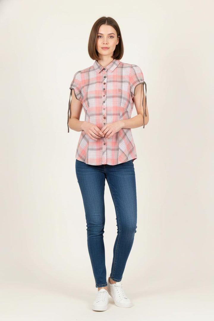Chemise à Carreaux Rose et Beige - Taille S/36 de la marque Levi's | PARAD81318 - Vendu par Paradigme - Image 1