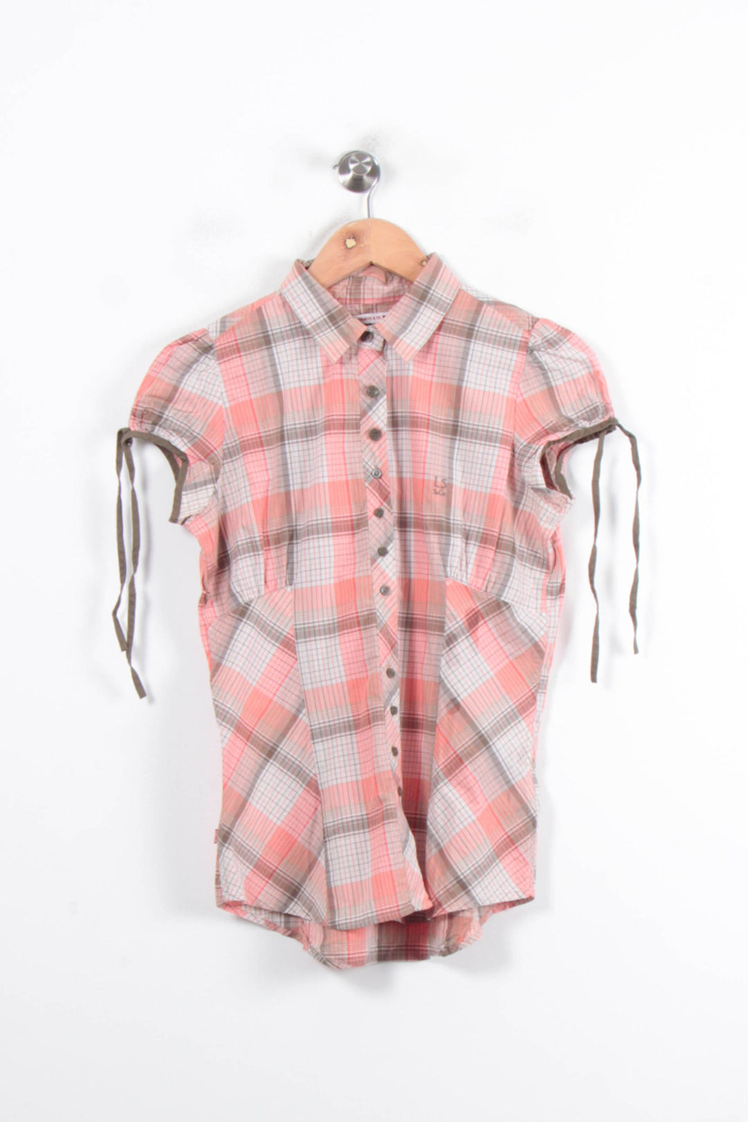 Chemise à Carreaux Rose et Beige - Taille S/36 de la marque Levi's | PARAD81318 - Vendu par Paradigme - Image 2