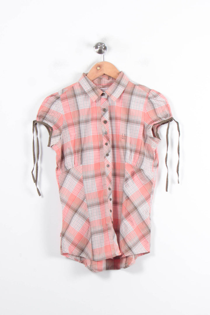 Chemise à Carreaux Rose et Beige - Taille S/36 de la marque Levi's | PARAD81318 - Vendu par Paradigme - Image 2