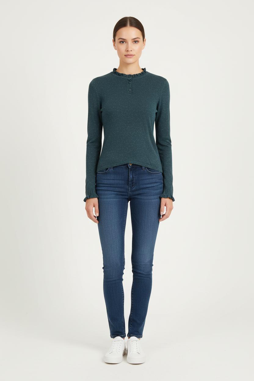 Pull Vert - Taille XS/34 de la marque I.Code | PARAD81321 - Vendu par Paradigme - Image 1
