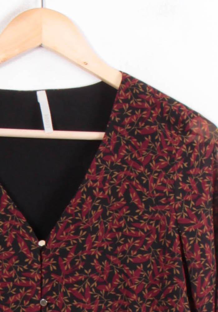 Blouse Noire et Rouge - Taille S/36 de la marque I.Code | PARAD81322 - Vendu par Paradigme - Image 3