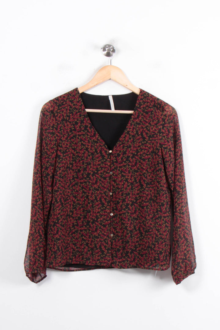 Blouse Noire et Rouge - Taille S/36 de la marque I.Code | PARAD81322 - Vendu par Paradigme - Image 2