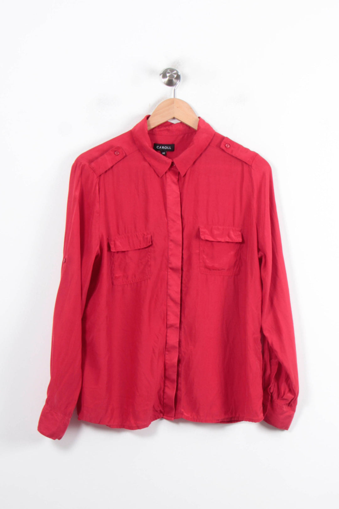 Chemise Rouge - Taille XXL/44 de la marque Caroll | PARAD81325 - Vendu par Paradigme - Image 2