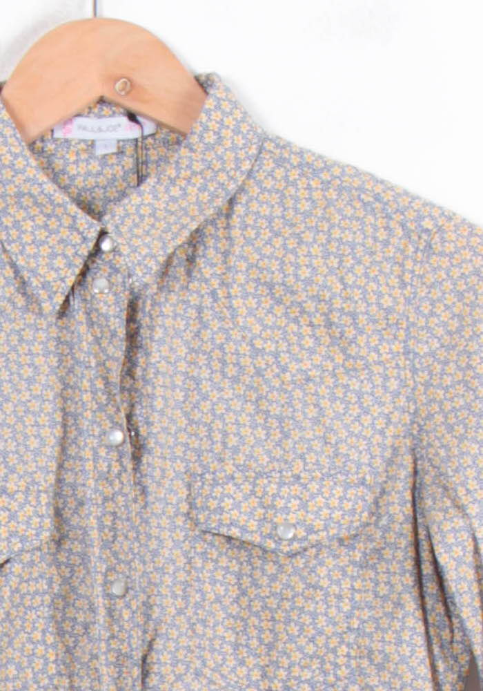Chemise Fleurie Bleue et Jaune - Taille M/38 de la marque Paul & Joe Sister | PARAD81327 - Vendu par Paradigme - Image 3