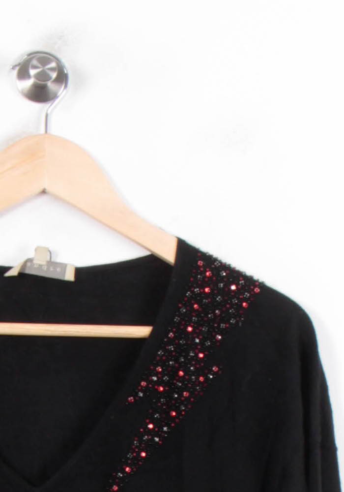 Robe Pull Noire - Taille M/38 de la marque Ines de la Fressange Paris | PARAD81340 - Vendu par Paradigme - Image 3