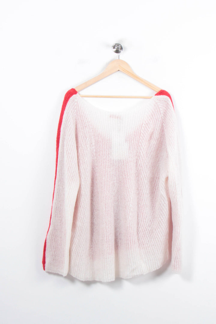 Pull Rouge et Blanc - Taille XXL/44 de la marque Imprevu | PARAD81341 - Vendu par Paradigme - Image 4