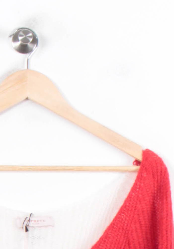 Pull Rouge et Blanc - Taille XXL/44 de la marque Imprevu | PARAD81341 - Vendu par Paradigme - Image 3