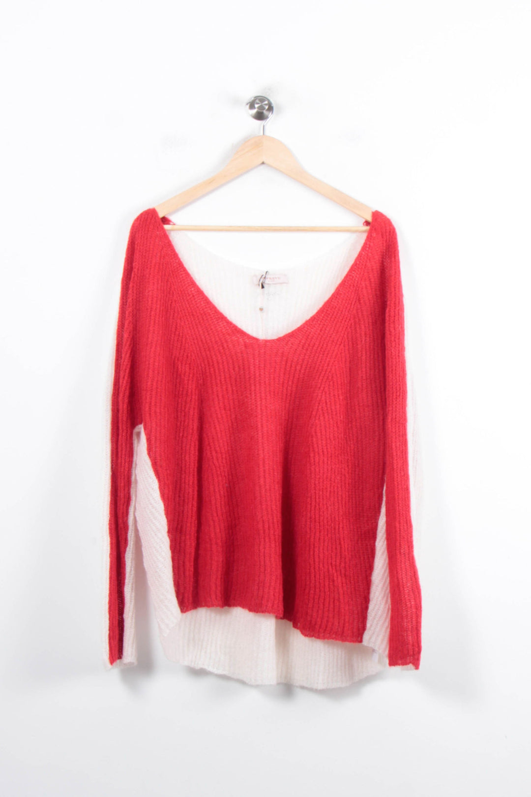Pull Rouge et Blanc - Taille XXL/44 de la marque Imprevu | PARAD81341 - Vendu par Paradigme - Image 2
