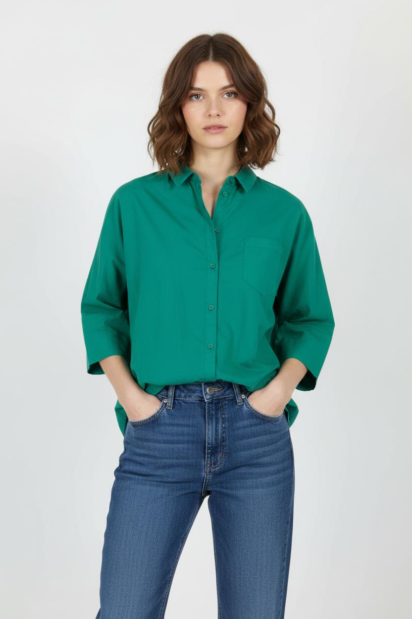 Chemise Verte - Taille XS/34 de la marque Sud express | PARAD81362 - Vendu par Paradigme - Image 1