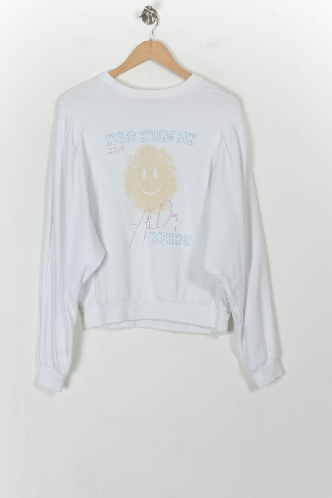 Sweat Court Blanc - Taille M/38 de la marque Imprevu | PARAD81369 - Vendu par Paradigme - Image 2