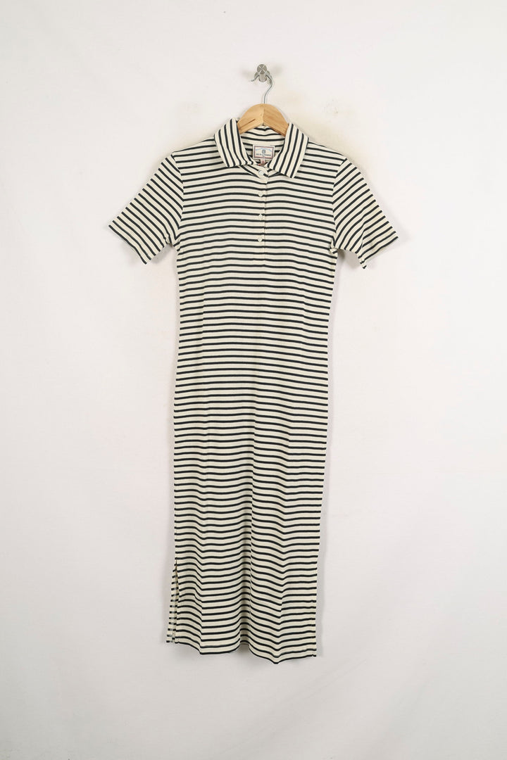 Robe Chemise Rayée Noire et Blanche - Taille M/38 de la marque Ines de la Fressange Paris | PARAD81373 - Vendu par Paradigme - Image 2