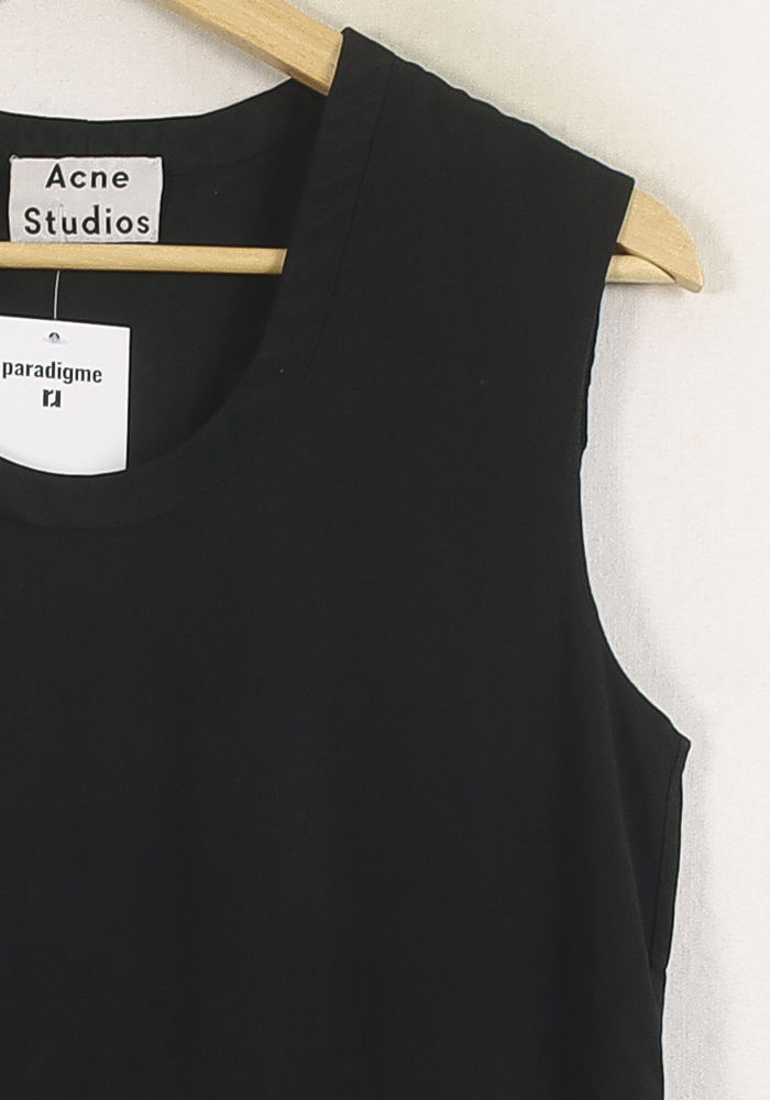Robe Sans Manches Noire - Taille M/38 de la marque Acne Studios | PARAD81374 - Vendu par Paradigme - Image 3