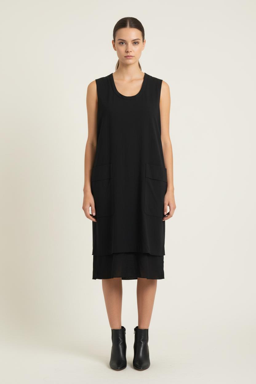 Robe Sans Manches Noire - Taille M/38 de la marque Acne Studios | PARAD81374 - Vendu par Paradigme - Image 1