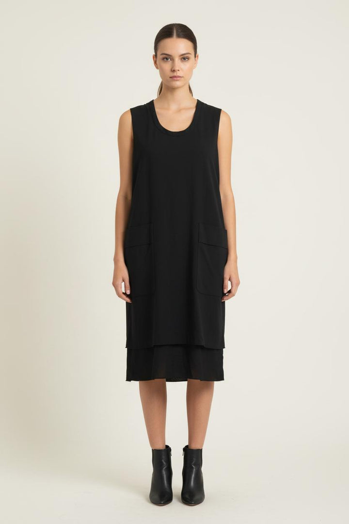 Robe Sans Manches Noire - Taille M/38 de la marque Acne Studios | PARAD81374 - Vendu par Paradigme - Image 1