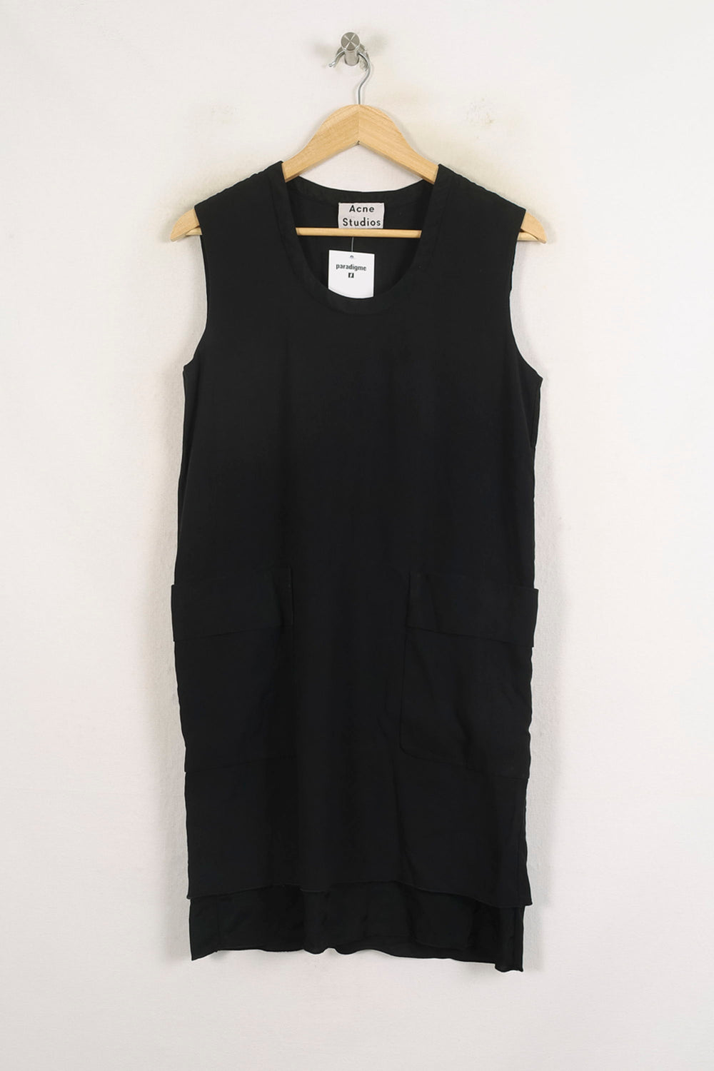 Robe Sans Manches Noire - Taille M/38 de la marque Acne Studios | PARAD81374 - Vendu par Paradigme - Image 2