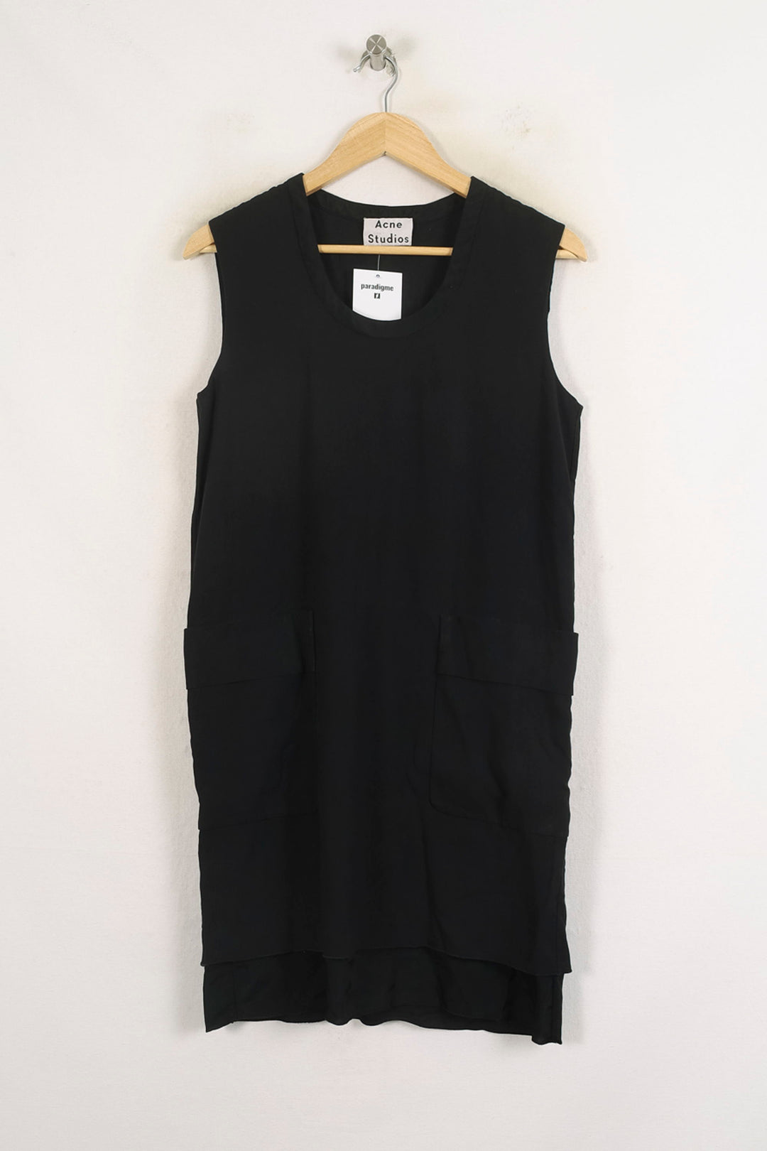 Robe Sans Manches Noire - Taille M/38 de la marque Acne Studios | PARAD81374 - Vendu par Paradigme - Image 2