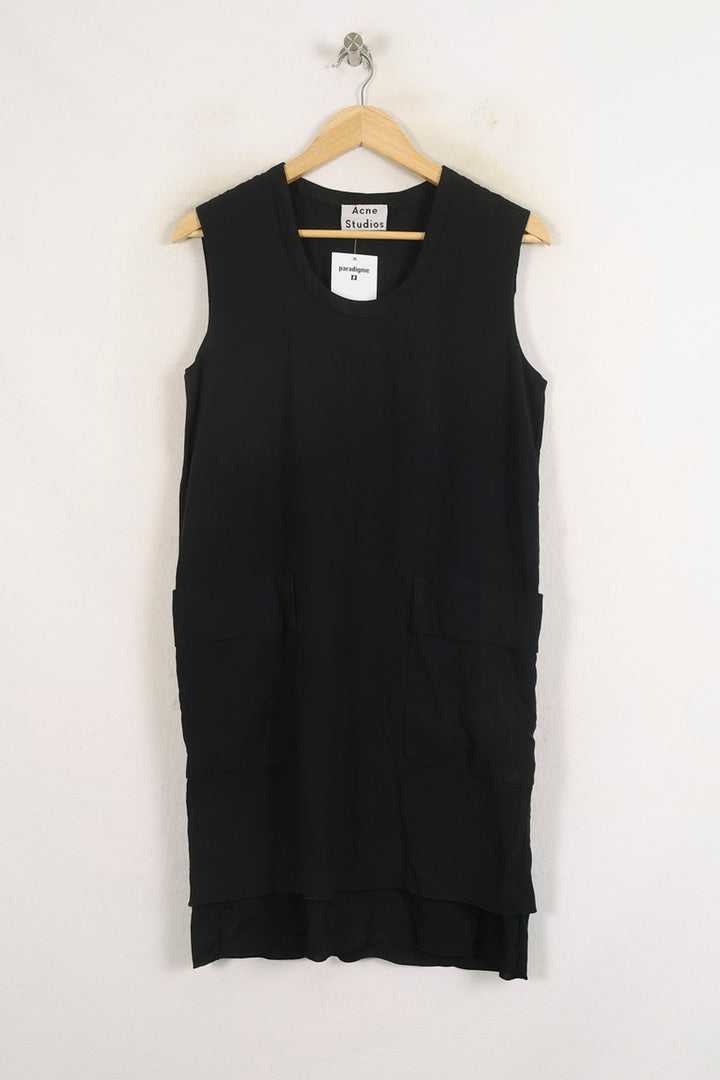 Robe Sans Manches Noire - Taille M/38 de la marque Acne Studios | PARAD81374 - Vendu par Paradigme - Image 2