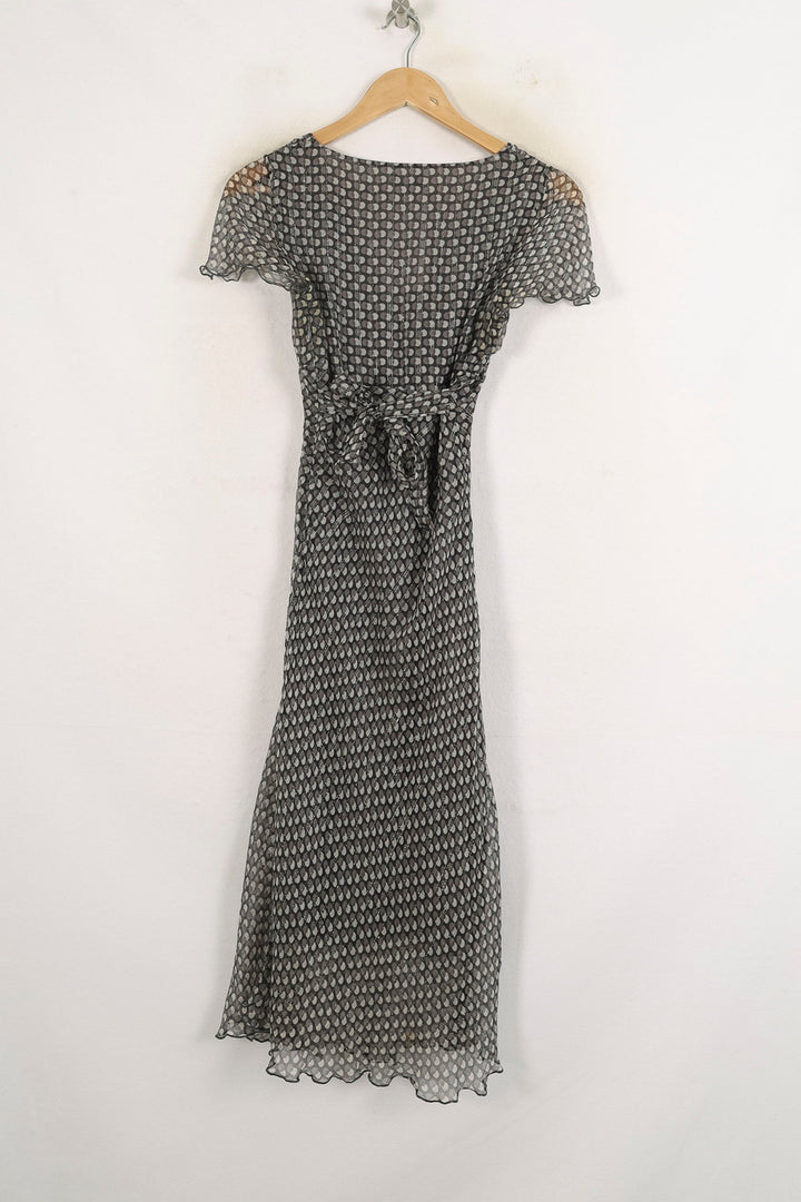 Robe Midi Noire et Blanche - Taille S/36 de la marque Maison 123 | PARAD81379 - Vendu par Paradigme - Image 4