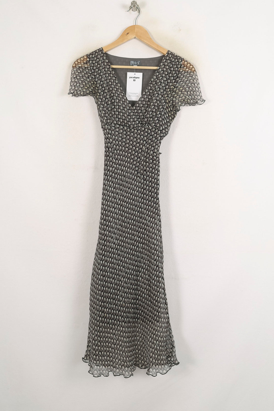 Robe Midi Noire et Blanche - Taille S/36 de la marque Maison 123 | PARAD81379 - Vendu par Paradigme - Image 2