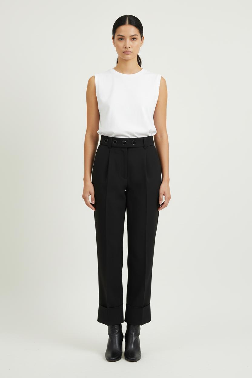 Pantalon Noir - Taille M/38 de la marque Sandro | PARAD81381 - Vendu par Paradigme - Image 1