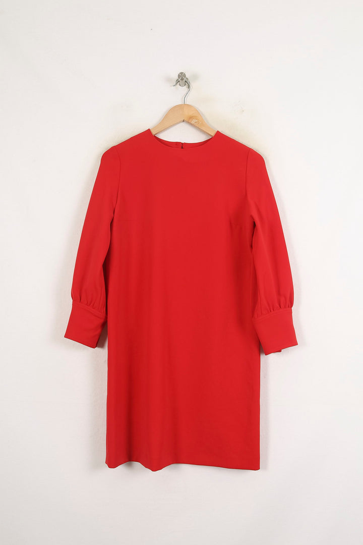Robe Droite Rouge - Taille S/36 de la marque Tara Jarmon | PARAD81384 - Vendu par Paradigme - Image 2
