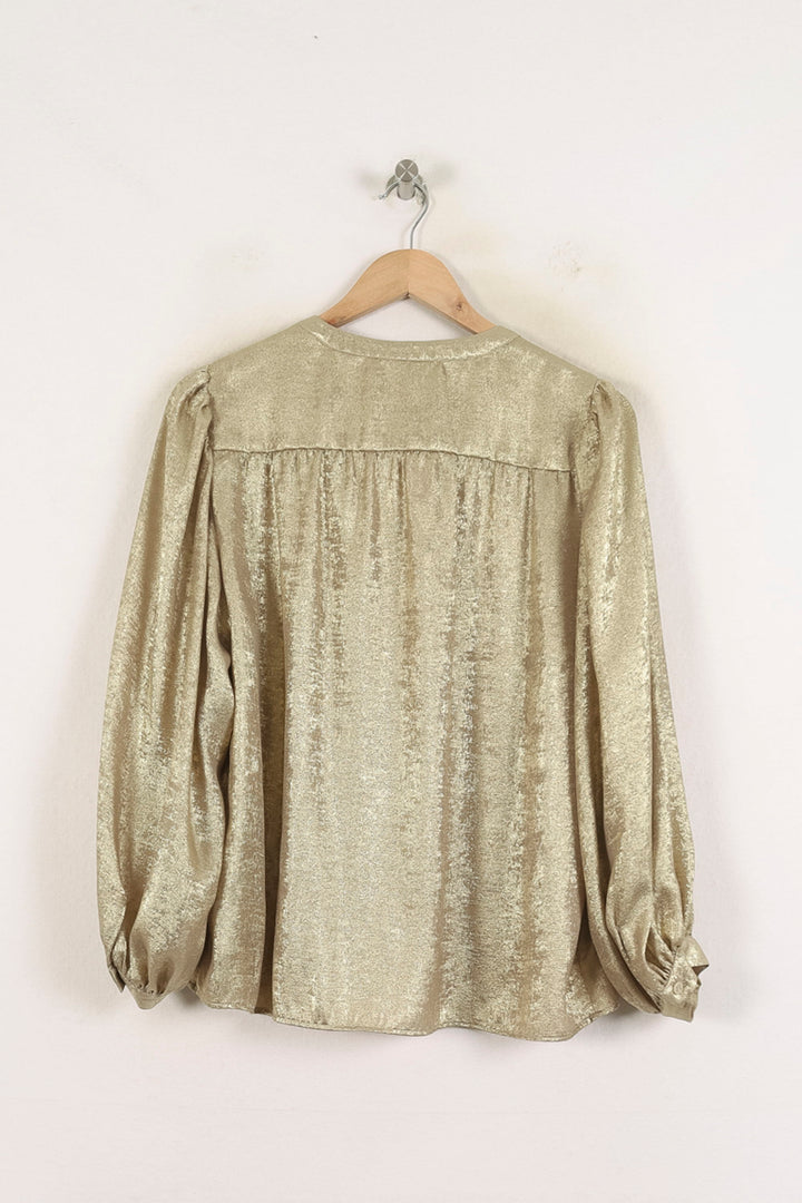 Blouse Dorée - Taille L/40 de la marque Gerard Darel | PARAD81386 - Vendu par Paradigme - Image 4