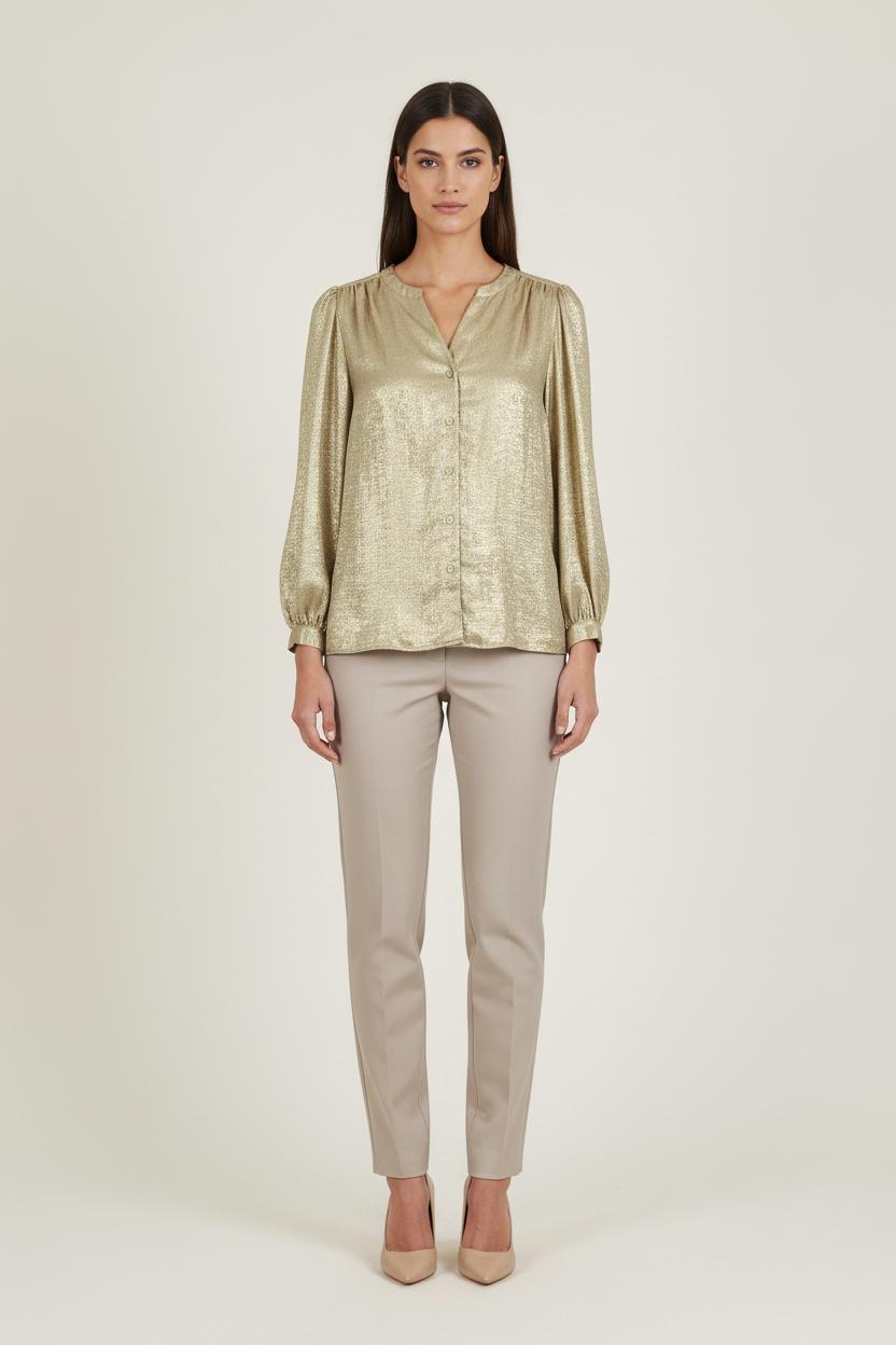 Blouse Dorée - Taille L/40 de la marque Gerard Darel | PARAD81386 - Vendu par Paradigme - Image 1